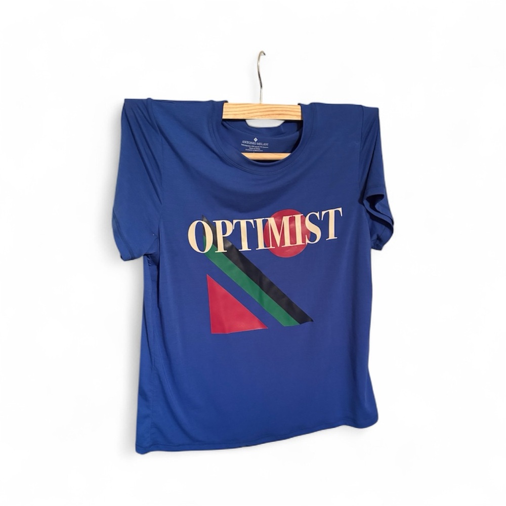 ANTONIO MELANI Blue NEW Crew Neck Top